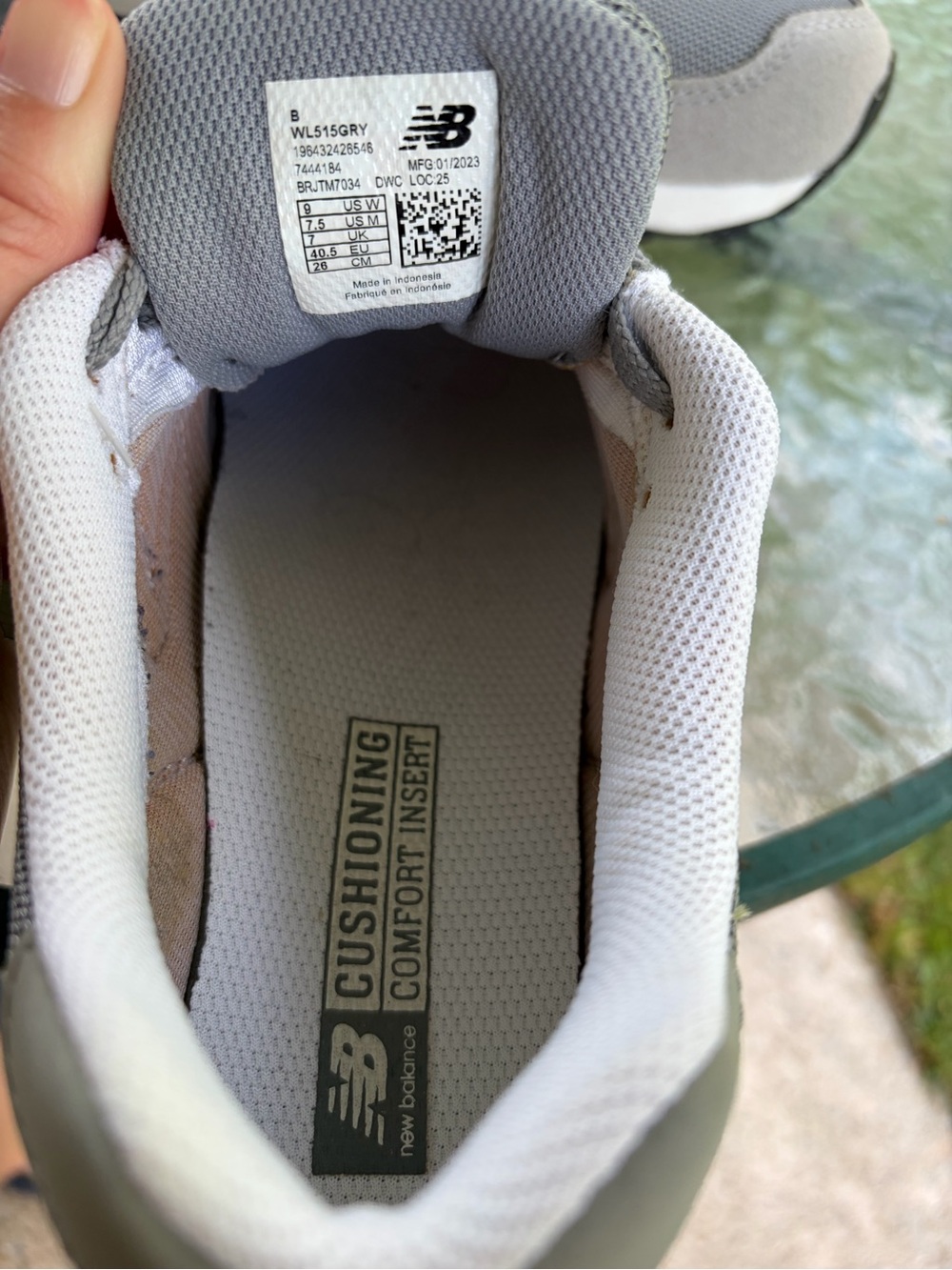 New Balance 515 Light Gray Suede & Mesh Sneakers Excellent Condition - Picture 4 of 5